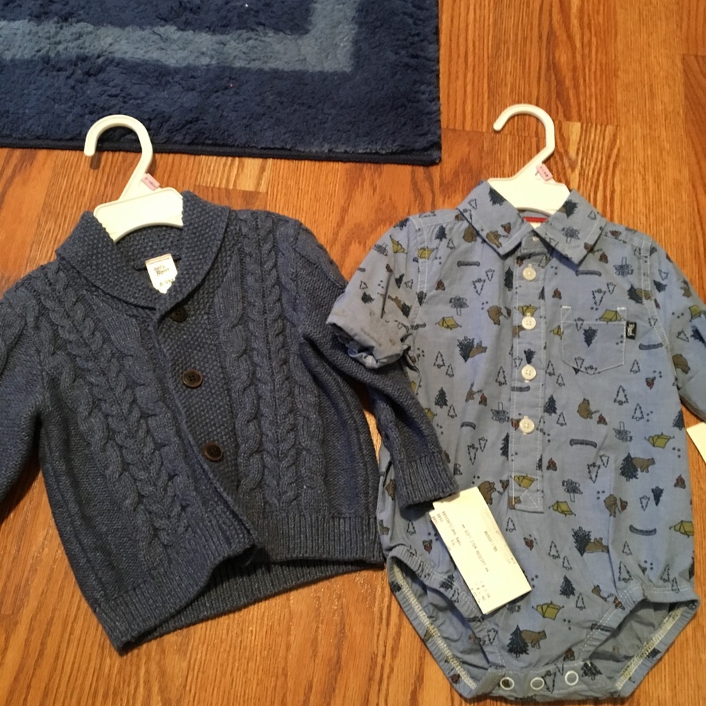 Sweater and shirt